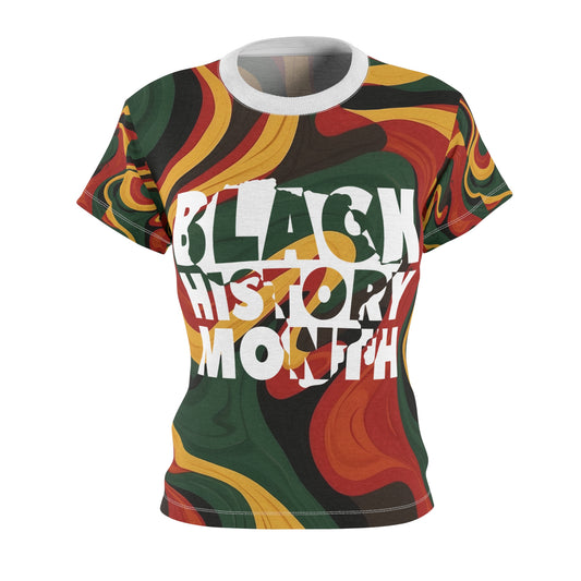 Black History Month Camo - Women's Cut & Sew Tee (AOP)