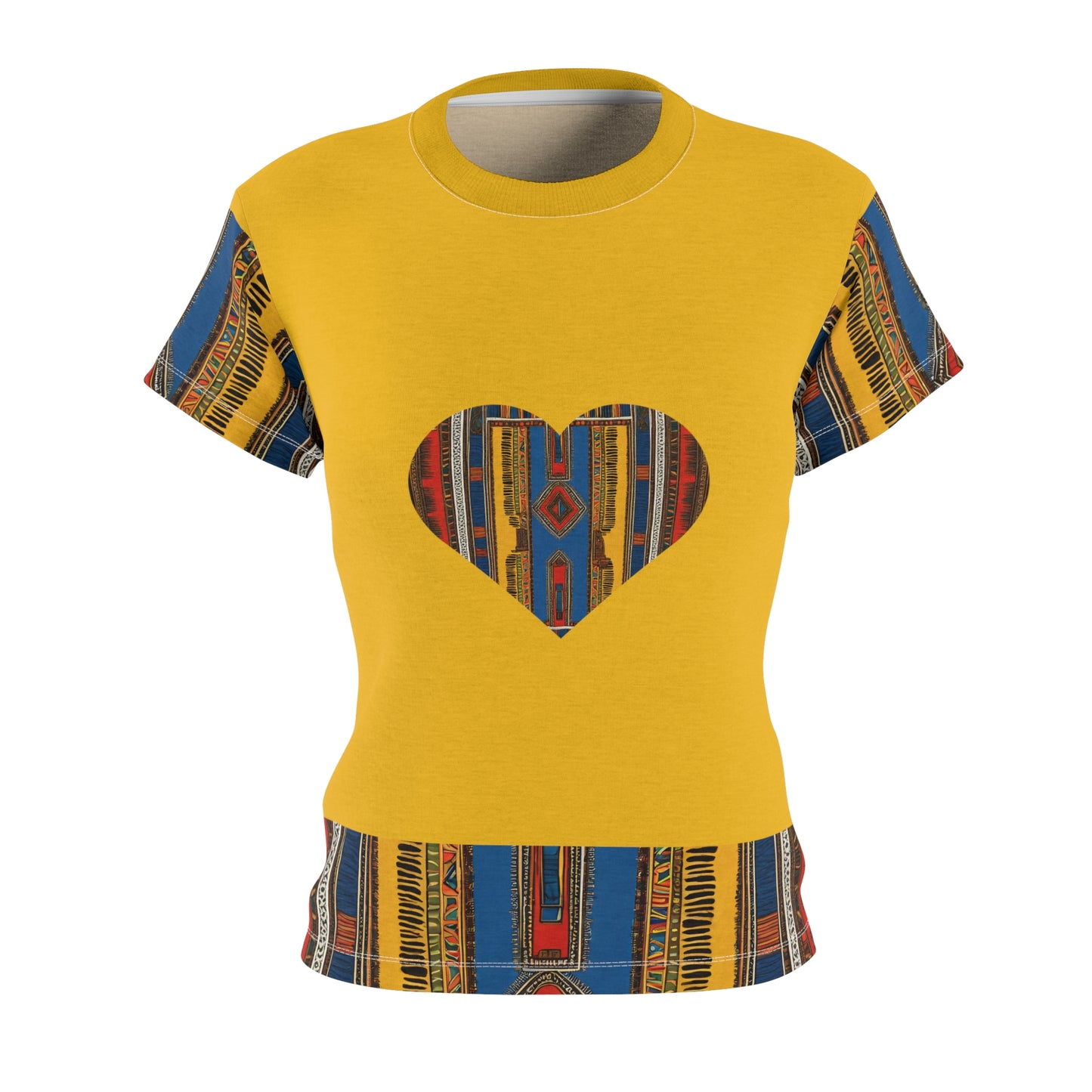 Dashiki with Heart - Women's Cut & Sew Tee (AOP)