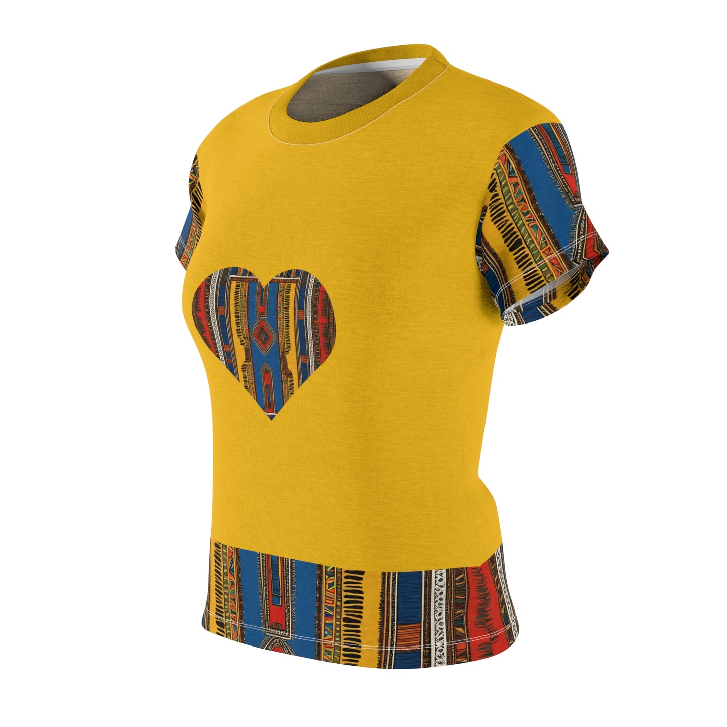 Dashiki with Heart - Women's Cut & Sew Tee (AOP)